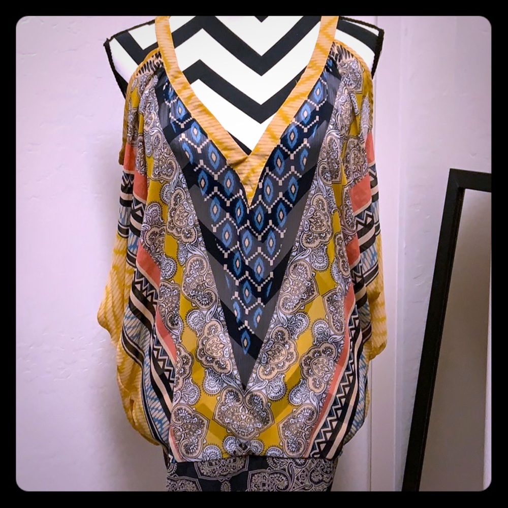 Wet Seal Multiprint Sheer Top